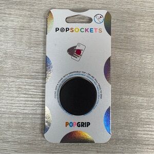 POPGRIP POPSOCKETS PHONE GRIP & STAND WITH SWAPPABLE TOP - BLACK - NEW